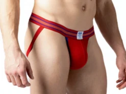 Bike Athletic Mesh Jockstrap - Red -Swimming Clothing 12263 49276.1652561641