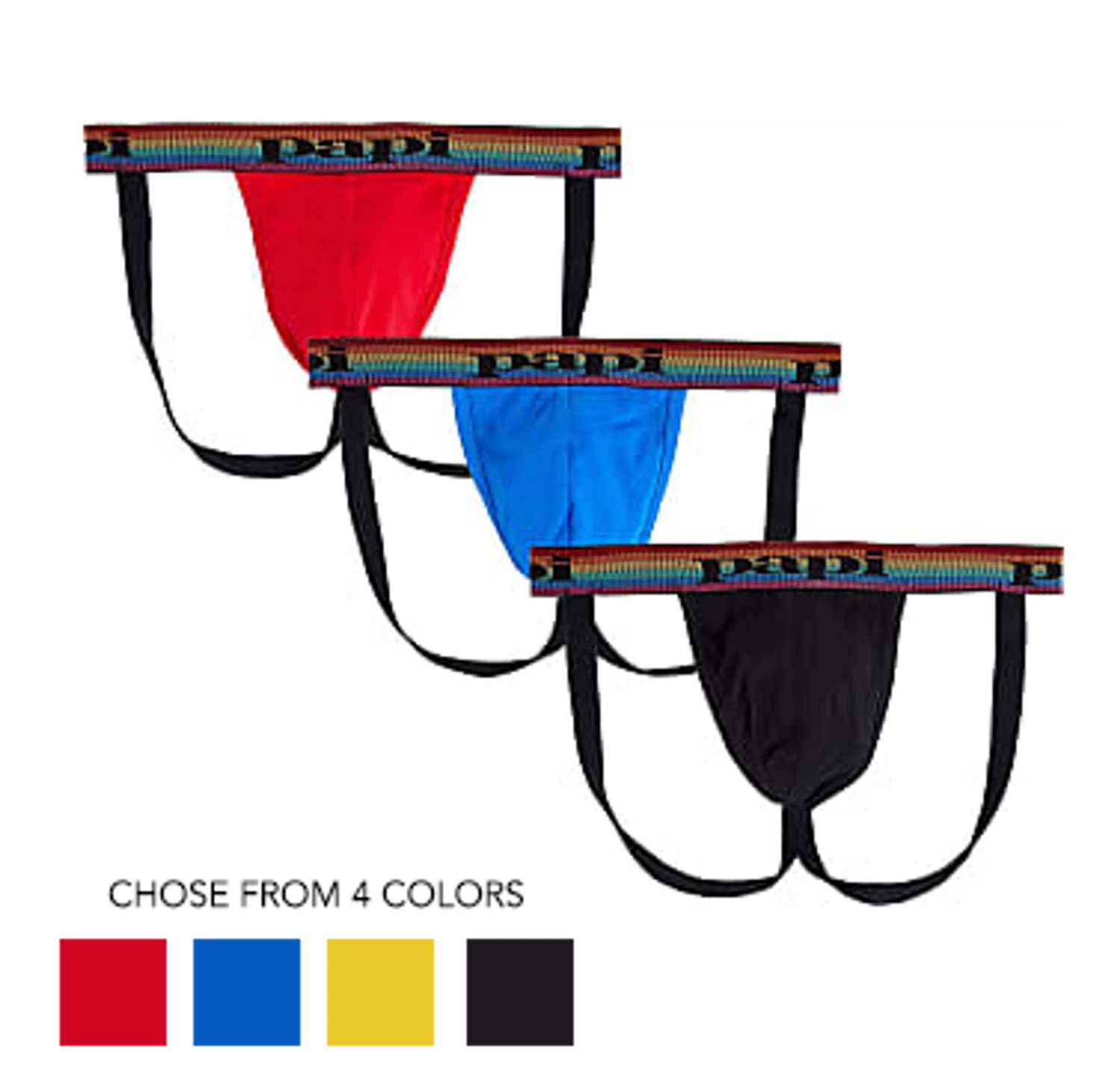 Papi - Pride Cotton Jockstrap - Red 4 Papi - Pride Cotton Jockstrap - Red - Image 2