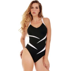 InstantFigure Two Tone 1 Pc. Swimsuit