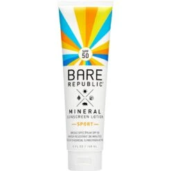 Bare Republic Mineral SPF 50 Sport Vanilla And Coconut Lotion 5 Oz.