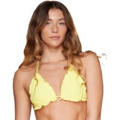 Damsel Juniors Ruffle Triangle Bikini Top