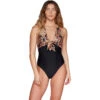 Lavish Keyhole Front One Piece Swimsuit -Swimming Clothing 3426060 IGQW