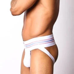 CellBlock 13 Tight End Jockstrap - White -Swimming Clothing 4728 33215.1652561626