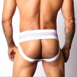 CellBlock 13 Tight End Jockstrap - White -Swimming Clothing 4729 12697.1652561627