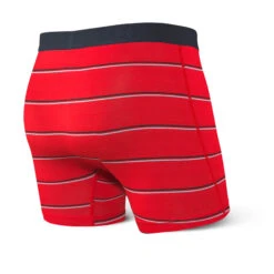 SAXX Vibe Red Shallow Stripe Boxer Brief -Swimming Clothing 53276 Back 84329.1643150353