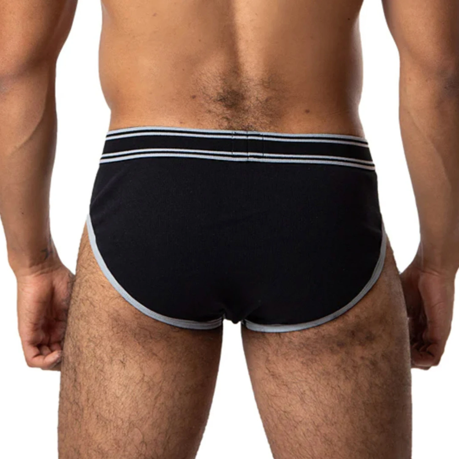 Nasty Pig - Y-Front Brief - Black/Grey 4 Nasty Pig - Y-Front Brief - Black/Grey - Image 2