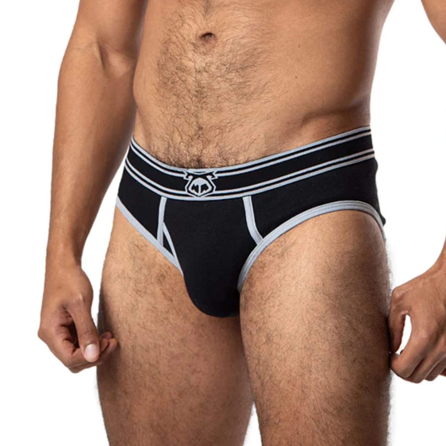 Nasty Pig - Y-Front Brief - Black/Grey 5 Nasty Pig - Y-Front Brief - Black/Grey - Image 3