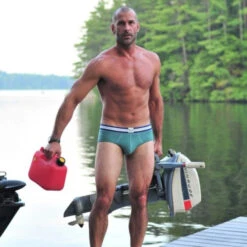 BlueBuck - Classic Organic Cotton Brief - Hydro Green -Swimming Clothing 61501 LS 36236.1663023695