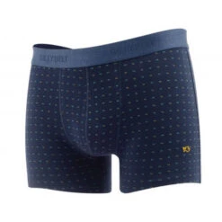 Billybelt - Organic Cotton Boxer Brief - Navy Dots