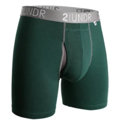 2UNDR - Swing Shift Solid Boxer Brief - Dark Green