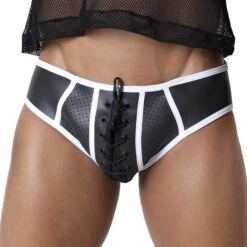 CellBlock 13 - Kickoff Lace Up JockBrief - White