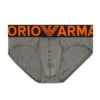 Giorgio Armani Emporio Armani - Mega Logo Brief - Pewter -Swimming Clothing 63211 F 23106.1669947254