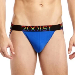 2(x)ist - (X) Sport Pride Jockstrap - 3-Pack - Pink/White/Blue -Swimming Clothing 64249 D1 86883.1684268705