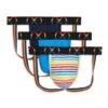 2(x)ist - (x) Pride Mesh Jockstrap 3-Pack - Rainbow Band -Swimming Clothing 64253 F 72 05833.1654644606