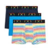 2(x)ist - (x) Pride Mesh Trunk 3-Pack - Rainbow Band 2 2(x)ist - (x) Pride Mesh Trunk 3-Pack - Rainbow Band -Swimming Clothing 64265 F 72 71975.1654644709