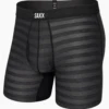 SAXX - DropTemp Cooling Mesh Boxer Brief - Black Heather -Swimming Clothing 65278 F 91368.1658262584