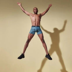 SAXX - Hot Shot Cooling Mesh Boxer Brief - Teal Heather -Swimming Clothing 65283 LS4 22642.1664302388