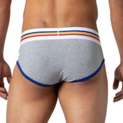 Bike - Cotton Stretch Brief - Gray -Swimming Clothing 65748 B 16892.1666049734