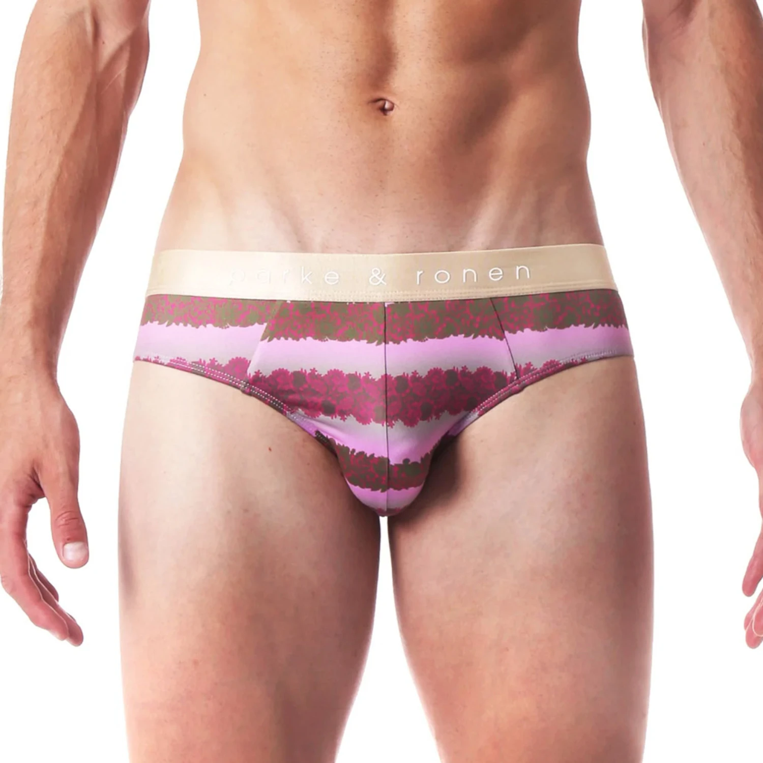 Parke & Ronen - Low Rise Brief - Strawberry Venetian 3 Parke & Ronen - Low Rise Brief - Strawberry Venetian