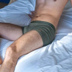 Billybelt - Organic Boxer Briefs - Mottled Khaki -Swimming Clothing 66417 D 15203.1667260824