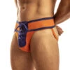 Jack Adams - Footballer Lace-Up Jockstrap - Orange/Royal -Swimming Clothing 66869 S 94607.1683763927