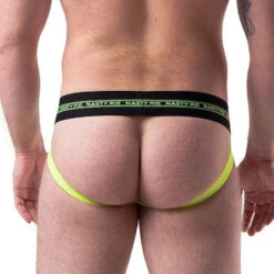 Nasty Pig - Core Jockstrap - Black/Acid Lime -Swimming Clothing 67123 B 43100.1685139624