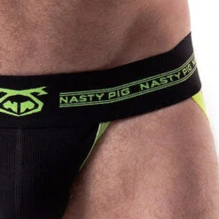 Nasty Pig - Core Jockstrap - Black/Acid Lime -Swimming Clothing 67123 D 47973.1685139617