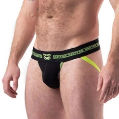 Nasty Pig - Core Jockstrap - Black/Acid Lime -Swimming Clothing 67123 S 46517.1685139623