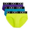 2(x)ist - (X) Sport Low Rise Brief 3-Pack - Purple/Blue/Yellow 2 2(x)ist - (X) Sport Low Rise Brief 3-Pack - Purple/Blue/Yellow -Swimming Clothing 67712 F1 62396.1675213774