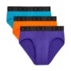 2(x)ist - (X) Sport Mesh Low Rise Brief 3-Pack - Purple/Orange/Blue -Swimming Clothing 67728 F1 96832.1675214932