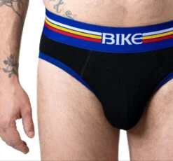 Bike - Solid Cotton Brief - Black -Swimming Clothing 68074 D2 95089.1675206129