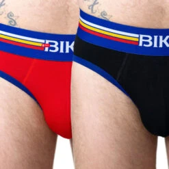 Bike - Solid Cotton Brief - Black -Swimming Clothing 68074 D 69502.1675206132