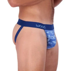 Wood - Jock Strap - Blue Camo -Swimming Clothing 68414 S 07322.1680046169