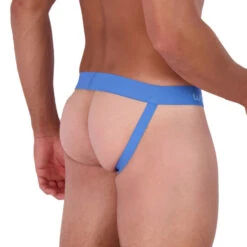 Wood - Jockstrap - Steel Blue Rings -Swimming Clothing 68434 S 93489.1683079975