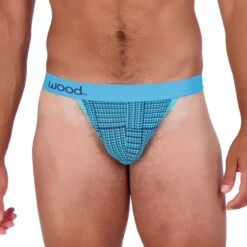 Wood - Thong - Blue Hound Weave 7 Wood - Thong - Blue Hound Weave -Swimming Clothing 68439 F 49616.1683080920