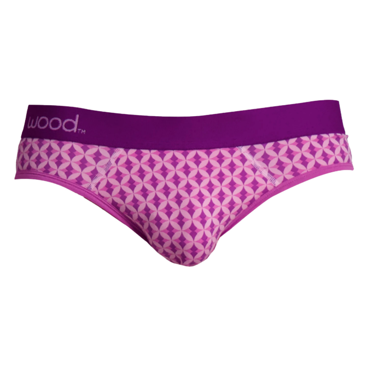 Wood - Hip Brief - Purple Interlock 3 Wood - Hip Brief - Purple Interlock