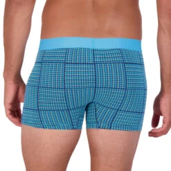 Wood - Boxer Brief W/ Fly - Blue Hound Weave -Swimming Clothing 68450 B 97632.1683078540