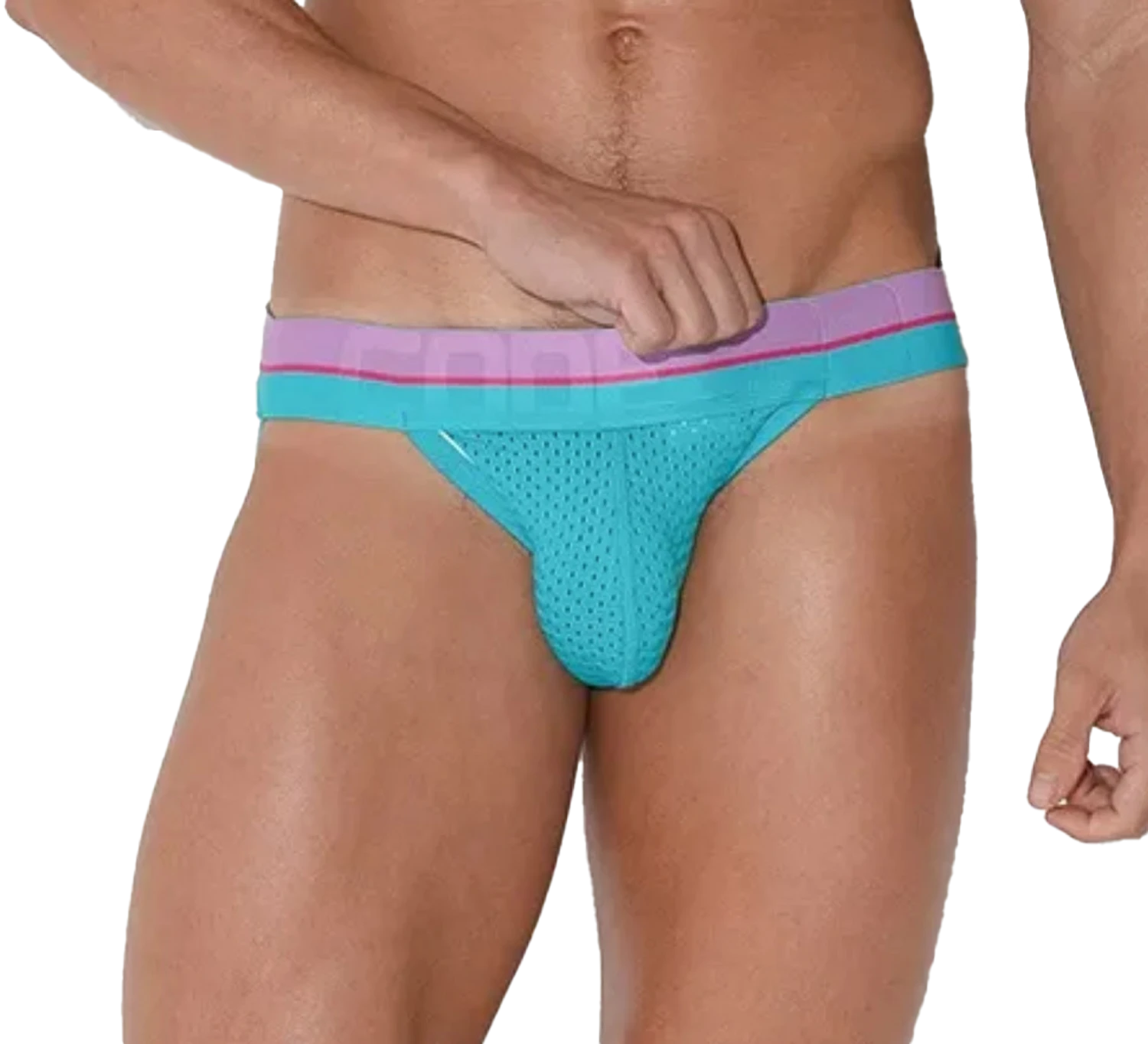 CODE 22 - Bright Mesh Jockstrap - Turquoise 3 CODE 22 - Bright Mesh Jockstrap - Turquoise