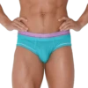 CODE 22 - Bright Mesh Brief - Turquoise -Swimming Clothing 68597 F 64805.1683676301