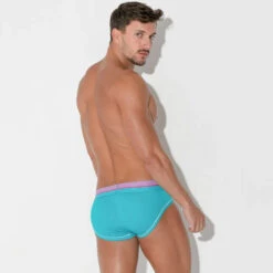 CODE 22 - Bright Mesh Brief - Turquoise -Swimming Clothing 68597 LS 02765.1683676306