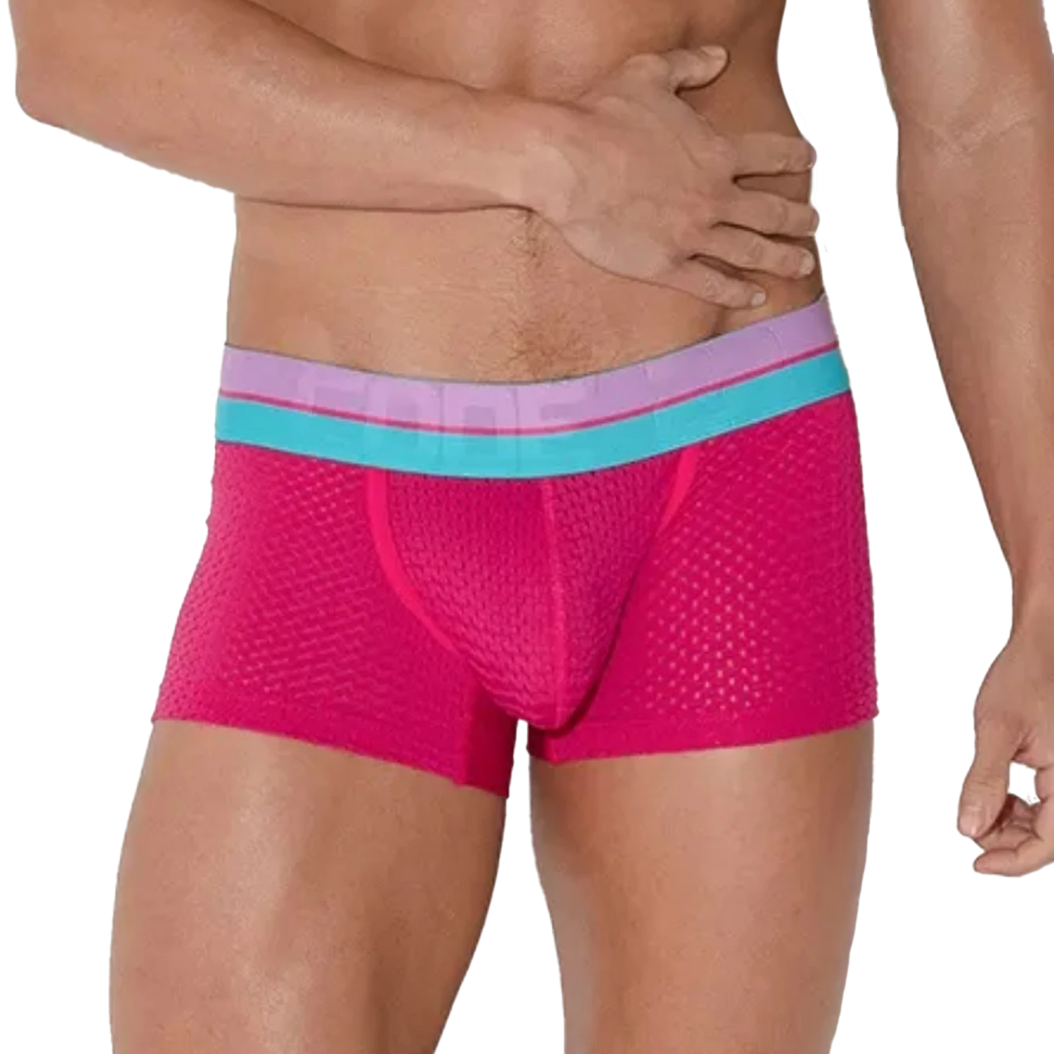 CODE 22 - Bright Mesh Trunk - Pink 6 CODE 22 - Bright Mesh Trunk - Pink - Image 4