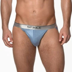 St33le - Bamboo Low Rise Jockstrap - Dolphin Blue