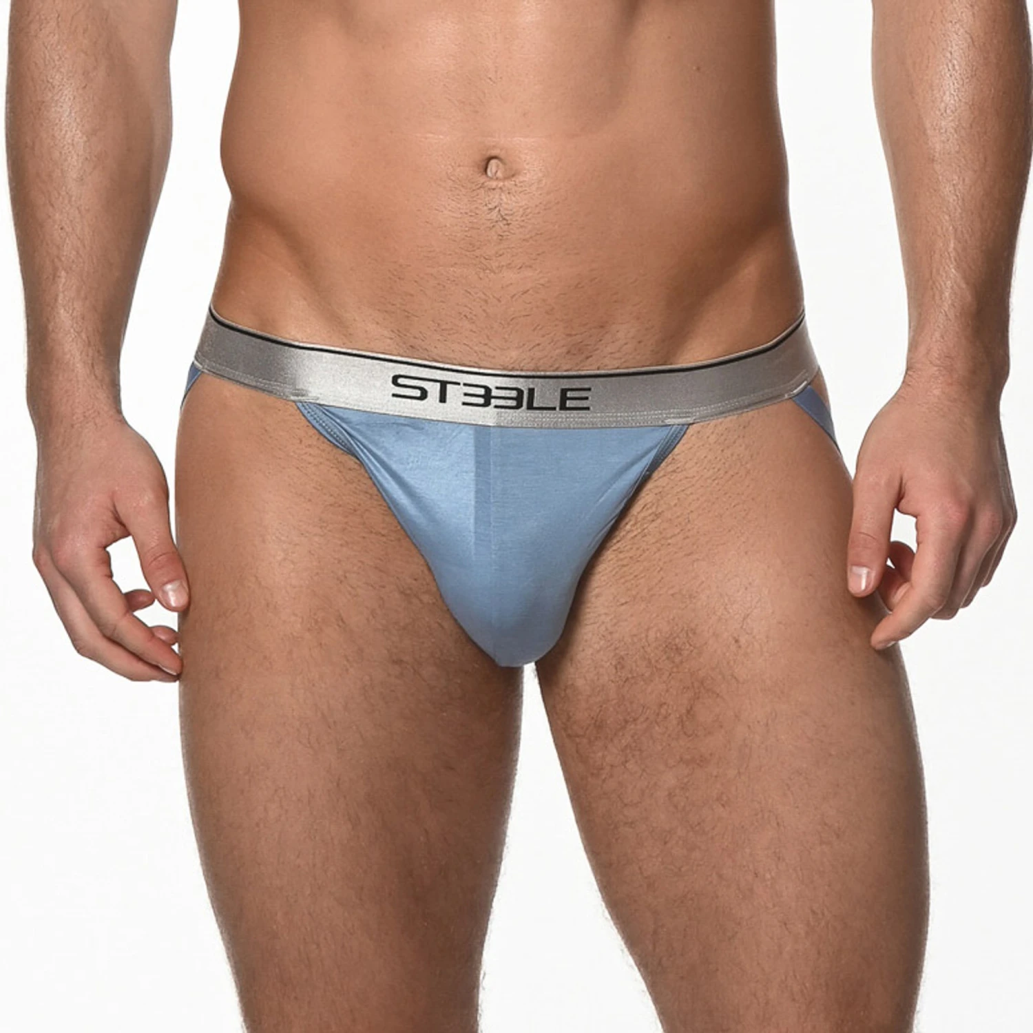 St33le - Bamboo Low Rise Jockstrap - Dolphin Blue 3 St33le - Bamboo Low Rise Jockstrap - Dolphin Blue