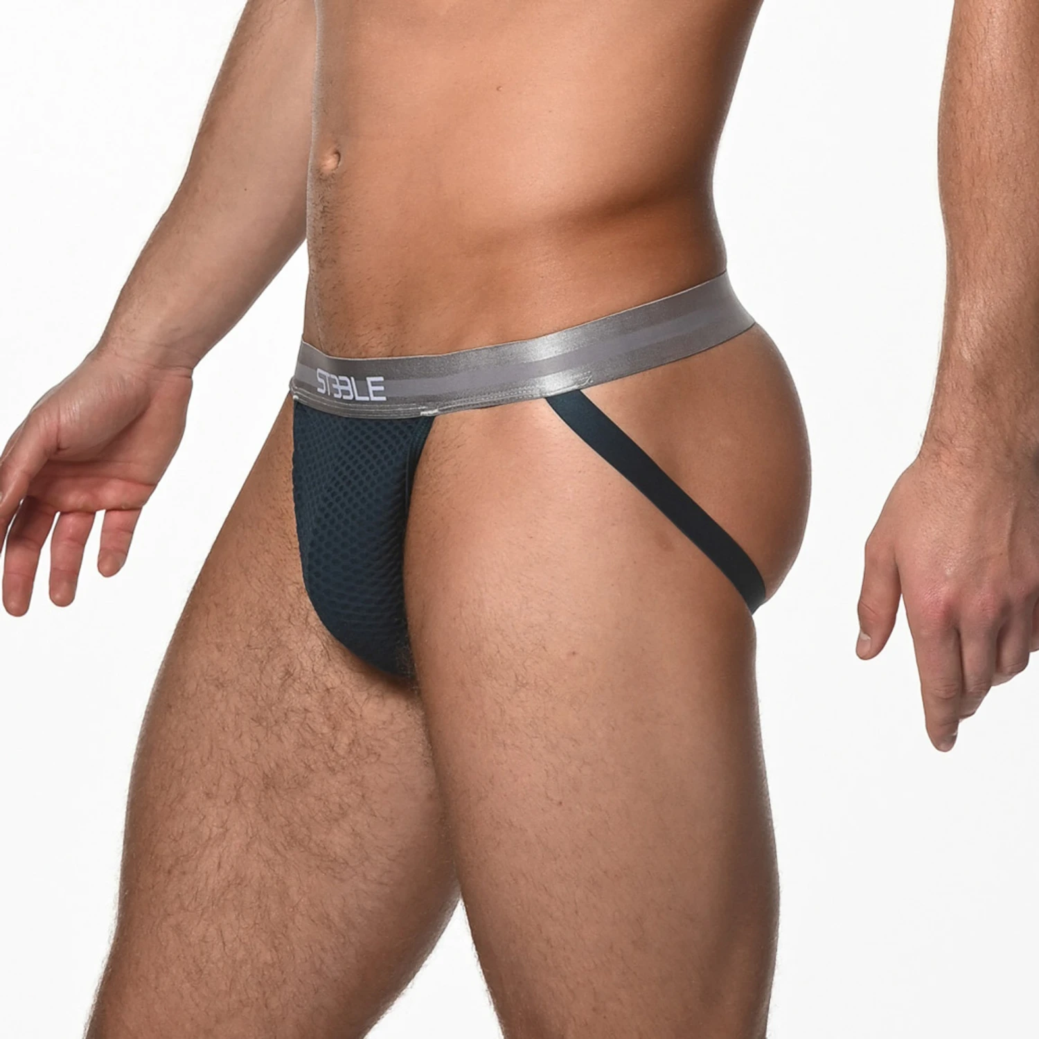 St33le - Diamond Mesh Jockstrap - Petrol 4 St33le - Diamond Mesh Jockstrap - Petrol - Image 2