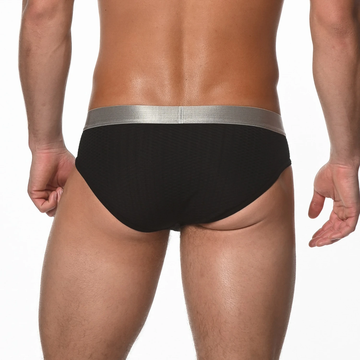 St33le - Diamond Mesh Briefs - Black 5 St33le - Diamond Mesh Briefs - Black - Image 3