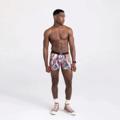 SAXX - DropTemp Cooling Boxer Brief - Surf Safari -Swimming Clothing 69688 LS 34013.1680555974