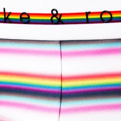 Parke & Ronan - Pride Prism Stripe Brief - White -Swimming Clothing 70327 D 49866.1684969218