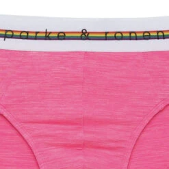 Park & Ronen - Pride Low Rise Mesh Brief - Heather Pink -Swimming Clothing 70332 D2 19116.1684969118