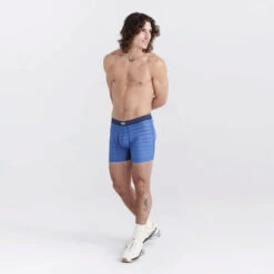 SAXX - DropTemp Cooling Mesh Boxer Brief - Granada Sky Heather -Swimming Clothing 71314 LS 61297.1692659412