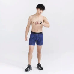 Saxx - Kinetic Light Compression Mesh - Variegated Stripe Blue -Swimming Clothing 71325 LS 22962.1692658782